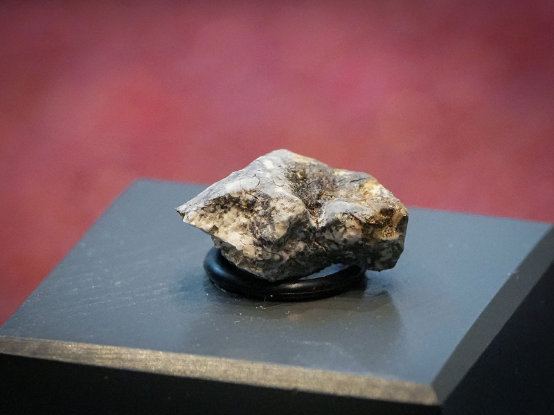 Die Trümmer des «Ribbeck»-Meteoriten, der im Januar in Brandenburg niederging, rochen intensiv nach faulen Eiern. - Foto: Soeren Stache/dpa