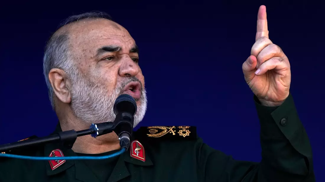 Hussein Salami, Kommandeur der iranischen Revolutionsgarden - Bild: Vahid Salemi/AP/dpa