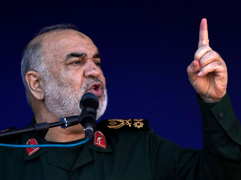 Hussein Salami, Kommandeur der iranischen Revolutionsgarden - Foto: Vahid Salemi/AP/dpa