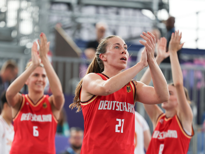 Das deutsche 3x3-Team überzeugt bei der Olympia-Premiere. - Foto: Xu Yanan/XinHua/dpa