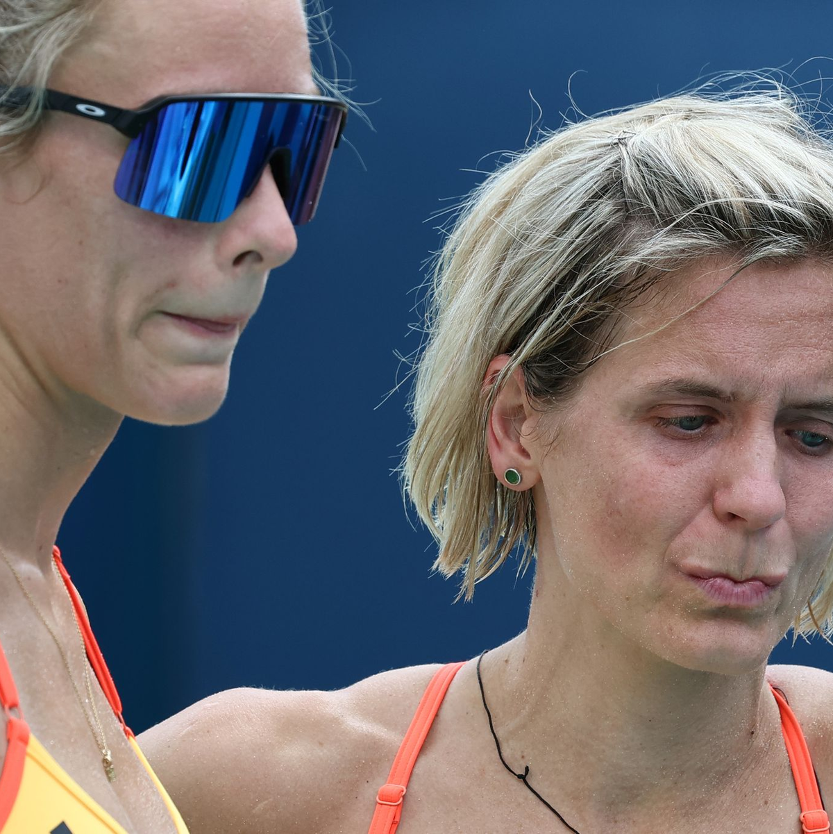 Die Enttäuschung war groß beim deutschen Duo. - Foto: Jan Woitas/dpa