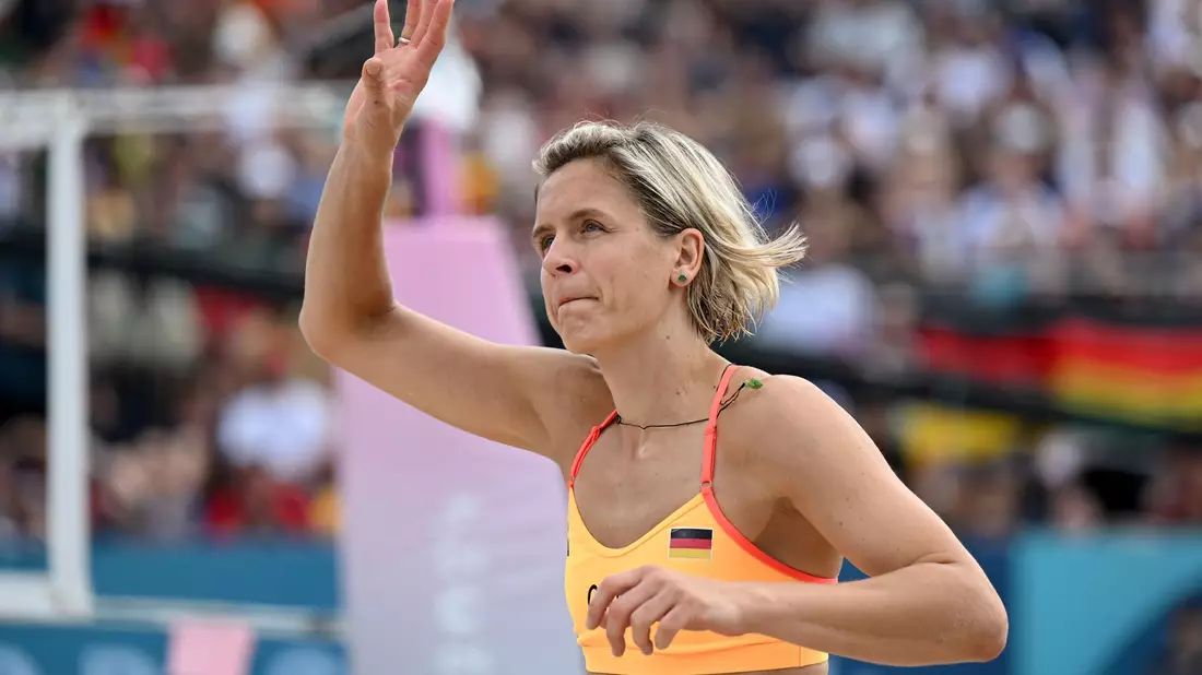 Laura Ludwig verabschiedet sich. - Bild: Sven Hoppe/dpa