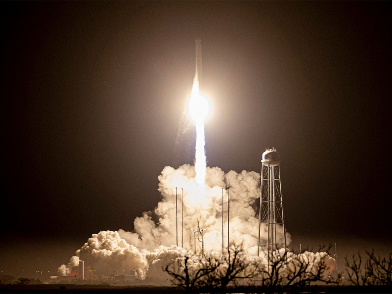 Diese Aufnahme zeigt einen «Cygnus»-Start im November 2022. (Archivfoto) - Foto: Terry Zaperach/Nasa/Planet Pix via ZUMA Press Wire/dpa