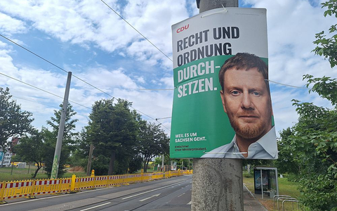 CDU-Wahlplakat zur Landtagswahl in Sachsen (Archiv) - Foto: über dts Nachrichtenagentur