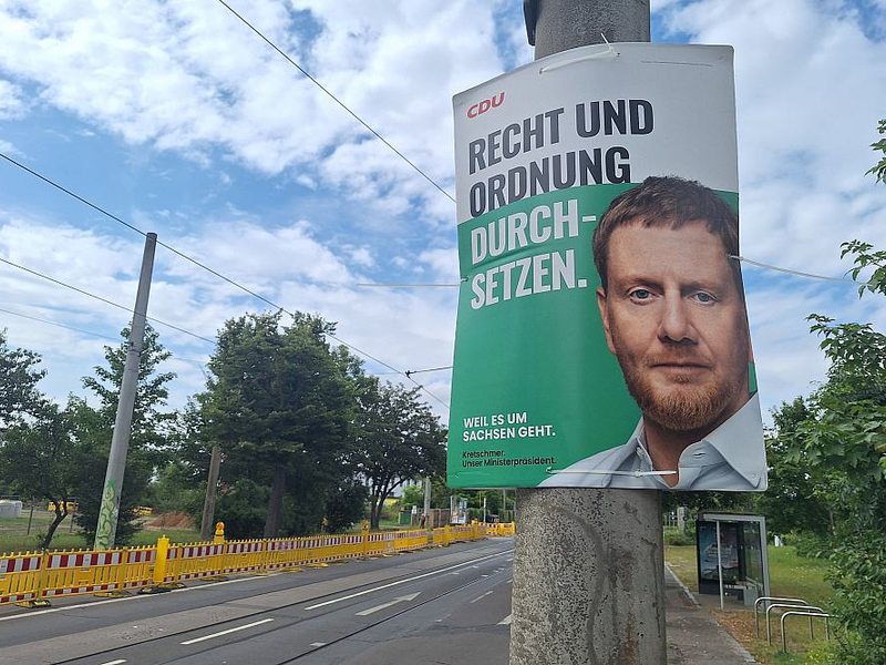 CDU-Wahlplakat zur Landtagswahl in Sachsen (Archiv) - Foto: über dts Nachrichtenagentur