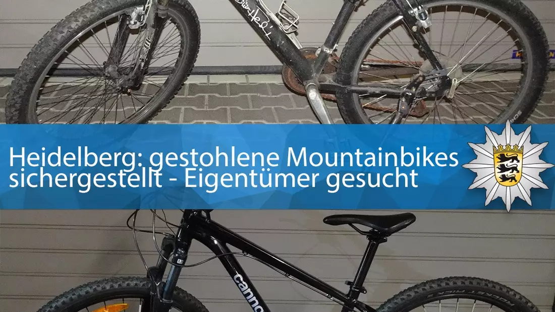 POL-MA: Heidelberg: gestohlene Fahrräder sichergestellt - Eigentümer gesucht - Bild: presseportal.de