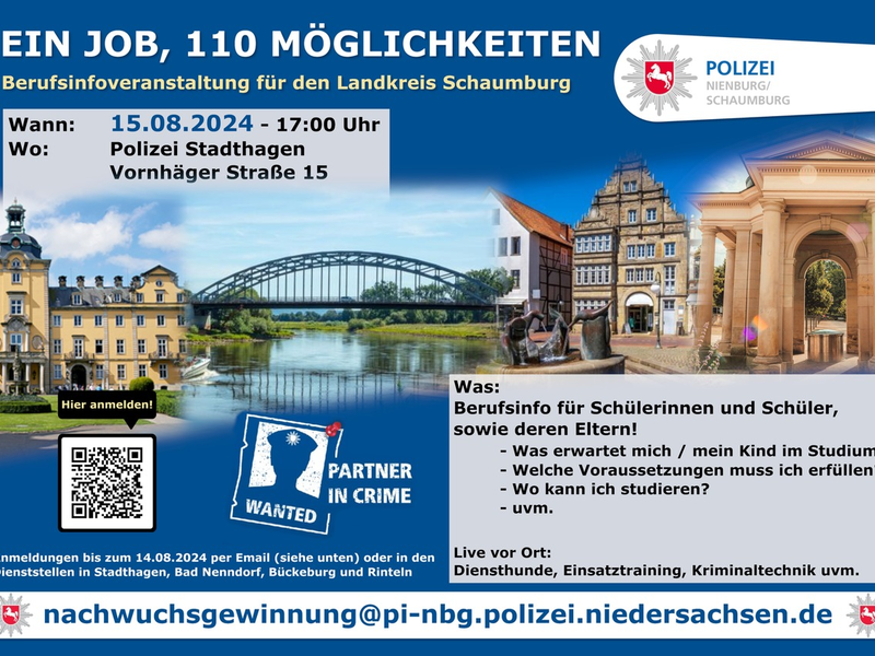 POL-NI: Berufsinformationsabend der Polizei - Foto: presseportal.de