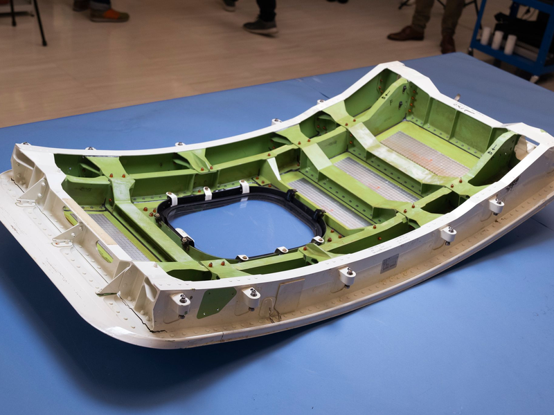 Nach ersten Erkenntnissen der US-Unfallermittlungsbehörde NTSB fehlten bei dem Rumpfteil mehrere Befstigungselemente. (Archivbild) - Foto: Manuel Balce Ceneta/AP/dpa