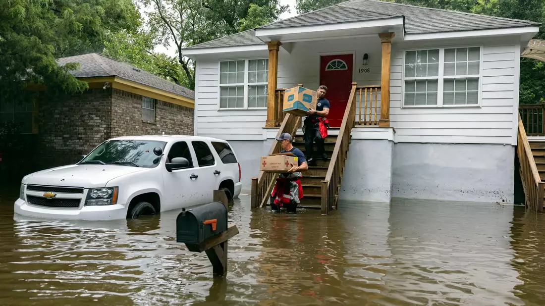 Der Tropensturm «Debby» hat dem Südosten der USA heftige Regenfälle gebracht. - Bild: Stephen B. Morton/AP/dpa