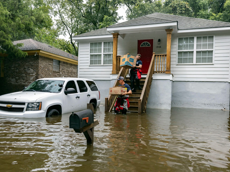 Der Tropensturm «Debby» hat dem Südosten der USA heftige Regenfälle gebracht. - Foto: Stephen B. Morton/AP/dpa