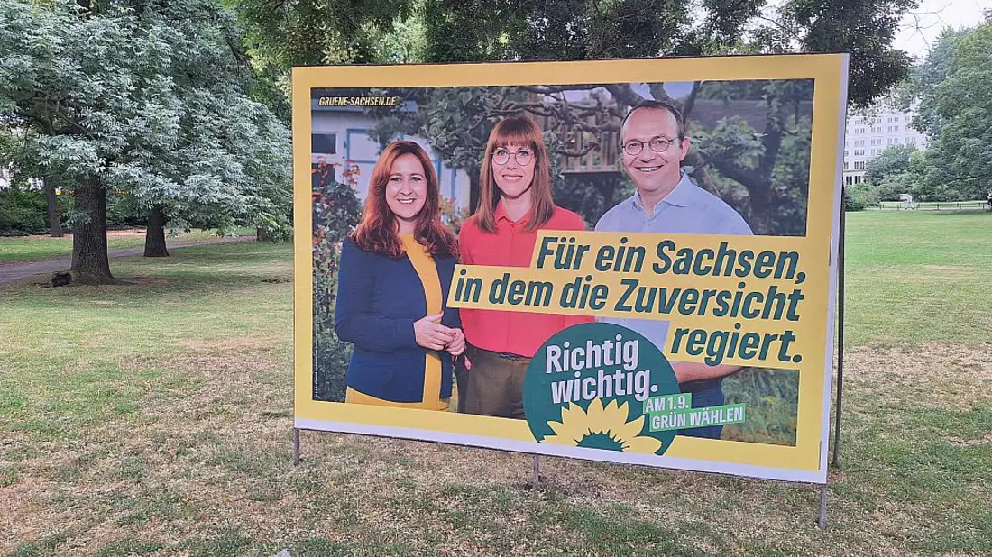 Grünen-Wahlplakat zur Landtagswahl in Sachsen (Archiv) - Bild: über dts Nachrichtenagentur