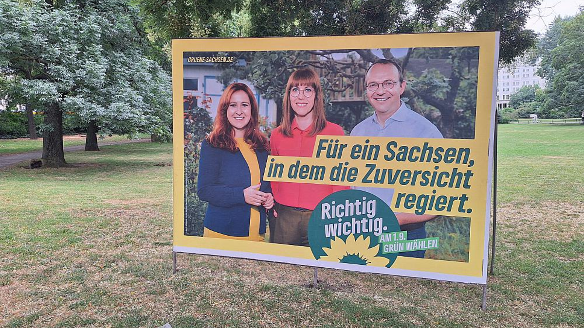 Grünen-Wahlplakat zur Landtagswahl in Sachsen (Archiv) - Foto: über dts Nachrichtenagentur