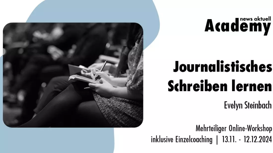 Journalistisches Schreiben lernen / Mehrteiliger Online-Workshop der news aktuell Academy - Bild: presseportal.de