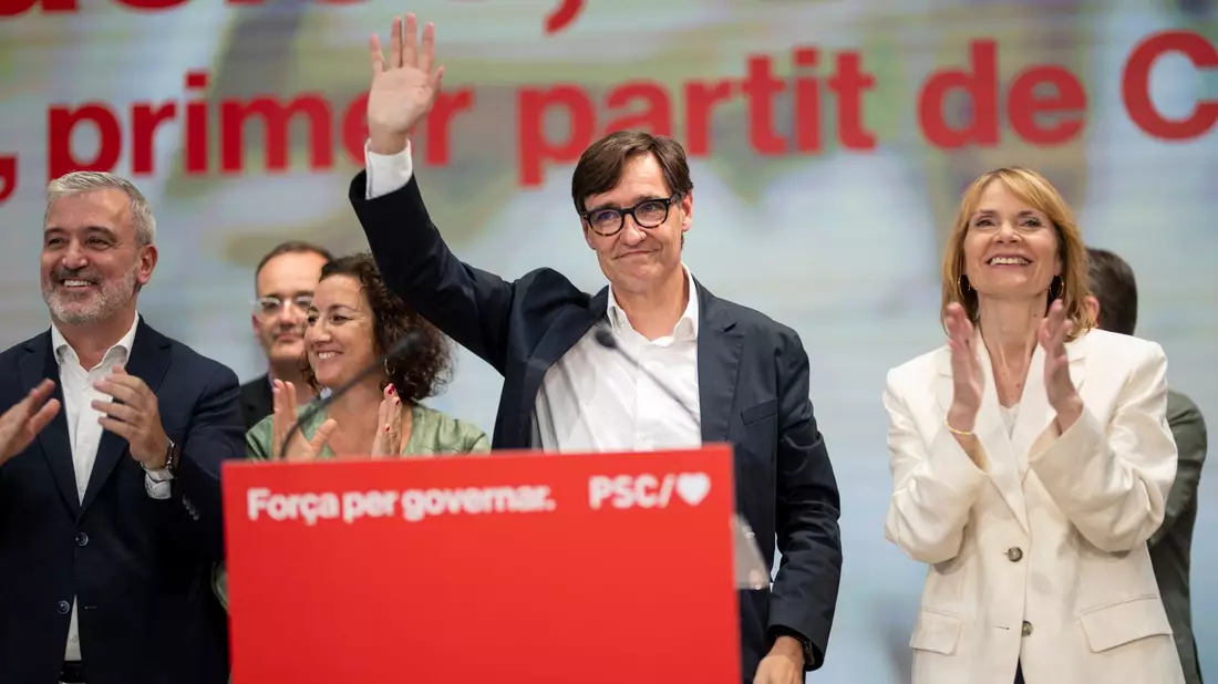 Der Sozialist Salvador Illa will sich am Donnerstag im Parlament in Barcelona zum neuen Regionalregierungschef Kataloniens wählen lassen.  - Bild: Lorena Sopena/Europapress/dpa