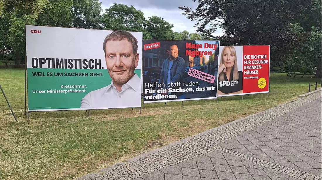 Wahlplakate zur Landtagswahl in Sachsen (Archiv) - Bild: über dts Nachrichtenagentur