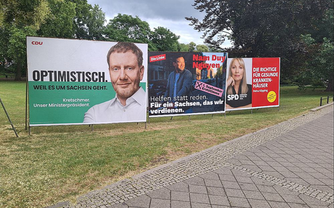Wahlplakate zur Landtagswahl in Sachsen (Archiv) - Foto: über dts Nachrichtenagentur