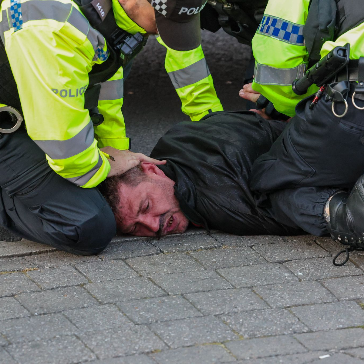 Vereinzelt kam es zu Festnahmen. - Foto: Pa Wire/PA Wire/dpa
