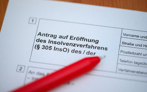 Wird vermehrt benötigt: Formular für den Insolvenzantrag. - Foto: Jonas Walzberg/dpa