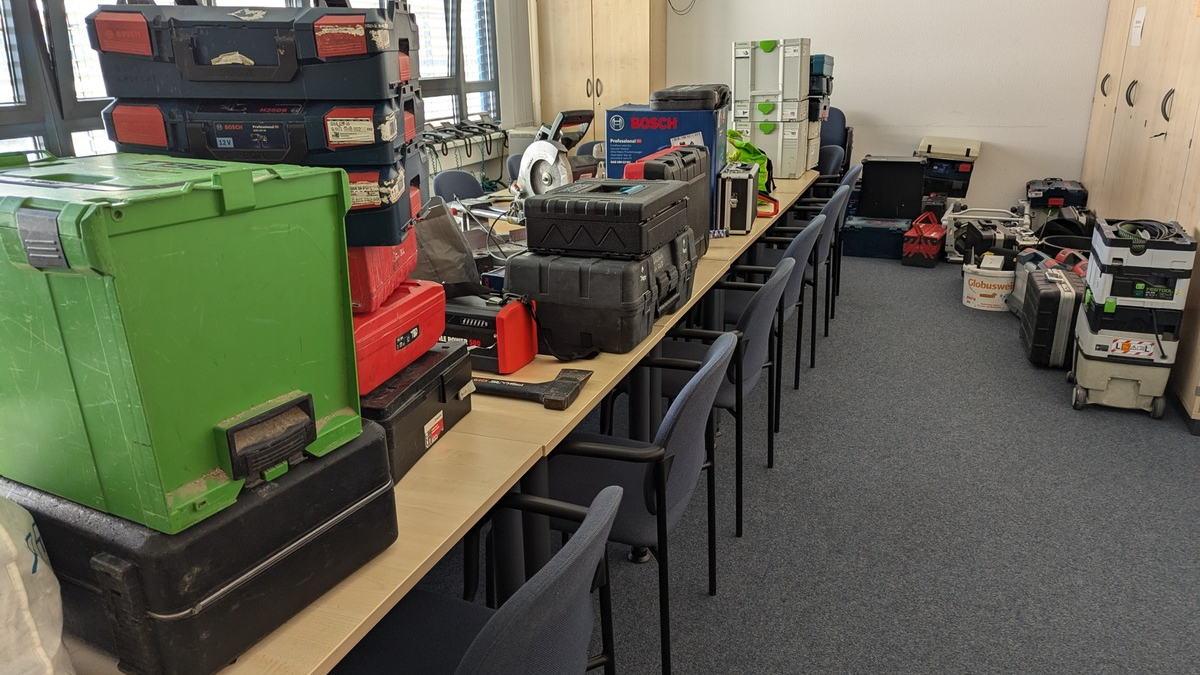 POL-K: 240808-4-K Gestohlenes Werkzeug per GPS-Tracker geortet - mehrere Taten aufgeklärt - Foto: presseportal.de