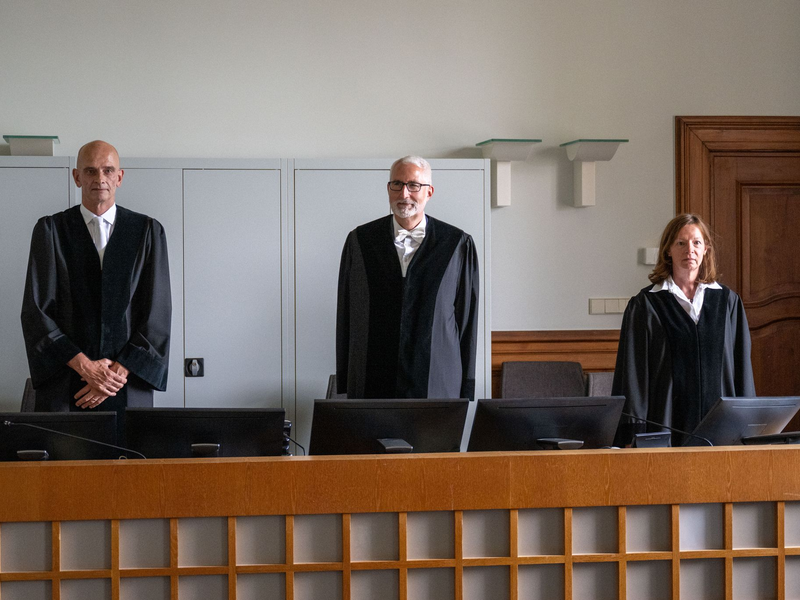 Der 10. Senat zum Prozessauftakt: Er verhandelt im Streit um Äußerungen des ehemaligen Fußball-Nationalspielers Jérôme Boateng (Foto Archiv). - Foto: Christophe Gateau/dpa