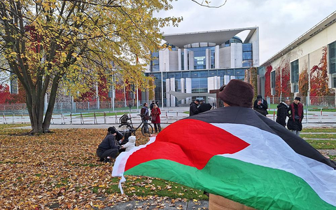 Pro-Palästinenser-Protest vor dem Kanzleramt (Archiv) - Foto: über dts Nachrichtenagentur