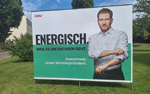 CDU-Wahlplakat zur Landtagswahl in Sachsen (Archiv) - Foto: über dts Nachrichtenagentur