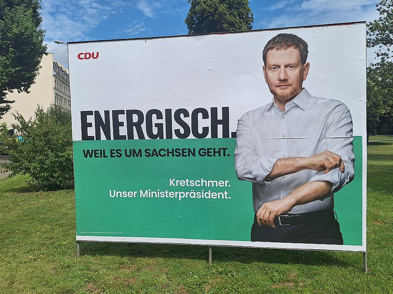 CDU-Wahlplakat zur Landtagswahl in Sachsen (Archiv) - Foto: über dts Nachrichtenagentur
