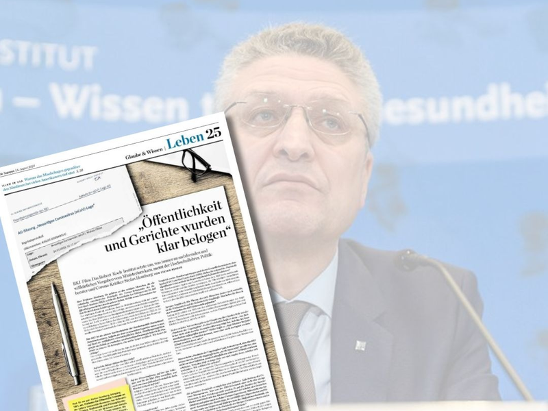 RKI-Files: Öffentlichkeit und Gerichte wurden klar belogen - Foto: presseportal.de