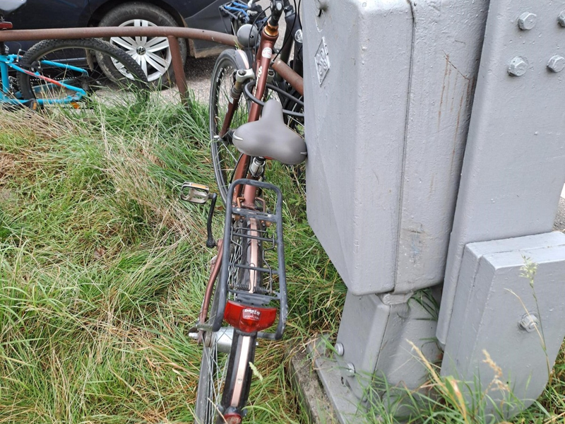 BPOLI L: Achtlos abgestellte Fahrräder sorgen für Zugverspätungen auf der Bahnstrecke Leipzig - Zeitz - Foto: presseportal.de