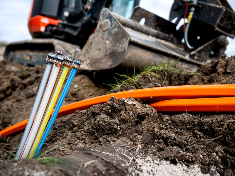 Glasfaser-Kabel bis ins Haus gelten als die beste Technologie für schnelle und stabile Datenverbindungen. (Archivbild) - Foto: Sina Schuldt/dpa