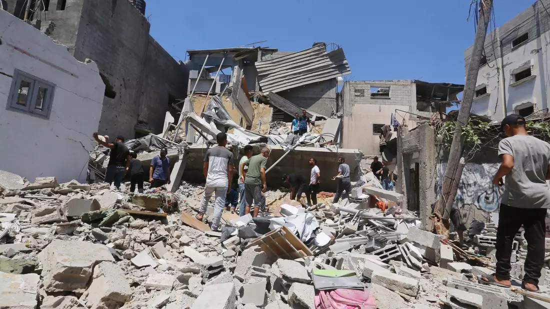 Israels Luftwaffe flog nach eigenen Angaben erneut einen Angriff gegen eine Hamas-Einsatzzentrale. (Archivbild) - Bild: Omar Ashtawy/APA Images via ZUMA Press Wire/dpa