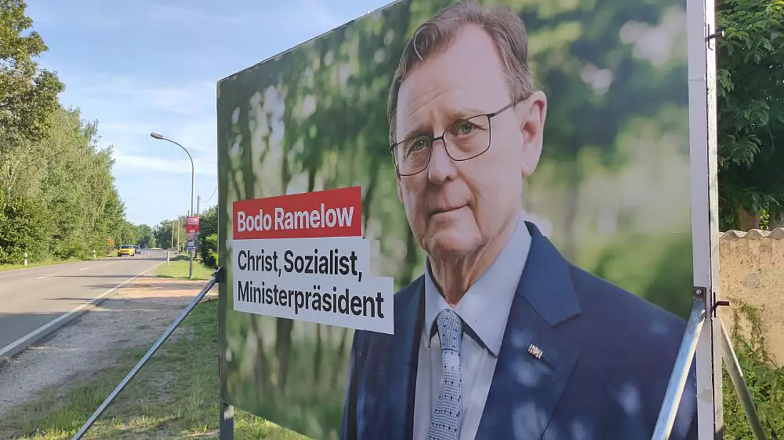 Wahlplakat mit Bodo Ramelow zur Landtagswahl in Thüringen (Archiv) - Bild: über dts Nachrichtenagentur