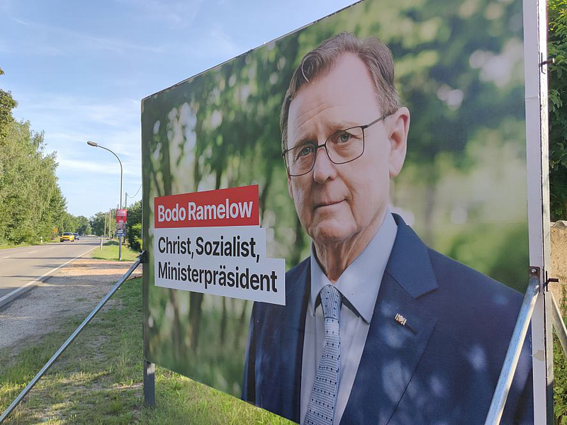 Wahlplakat mit Bodo Ramelow zur Landtagswahl in Thüringen (Archiv) - Foto: über dts Nachrichtenagentur