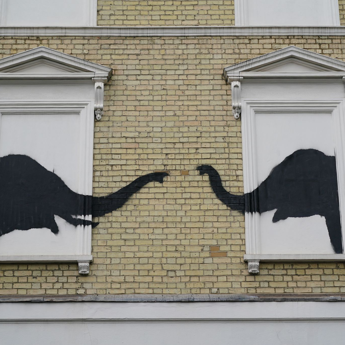 Die beiden Elefanten wurden mit dem Sprichtwort 