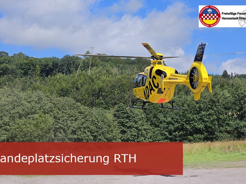 FW-EN: Fahrradfahrer stürzt an Ennepetalsperre - Landeplatzsicherung für Rettungshubschrauber - Foto: presseportal.de