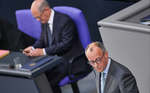 Scholz und Merz (Archiv) - Foto: über dts Nachrichtenagentur