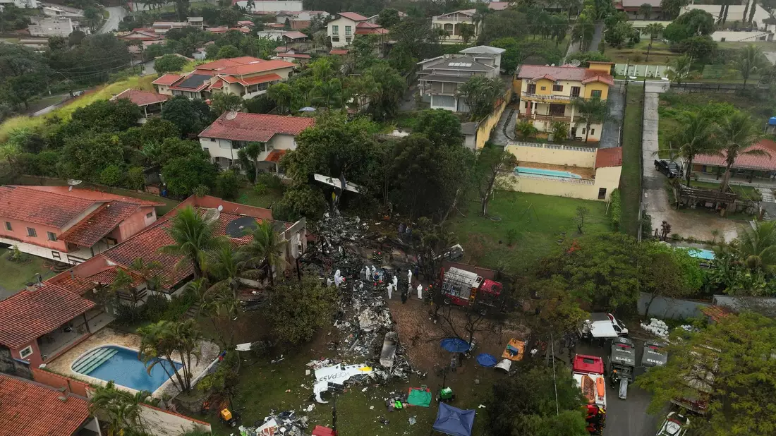 Der Unfall gehört Medienberichten zufolge zu den tödlichsten in der Geschichte der brasilianischen Luftfahrt. - Bild: Andre Penner/AP