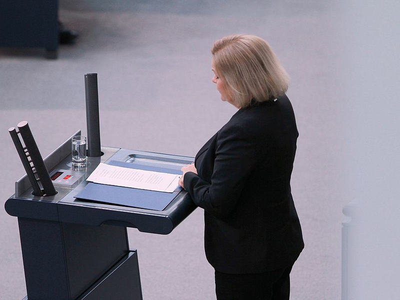 Nancy Faeser (Archiv) - Foto: über dts Nachrichtenagentur