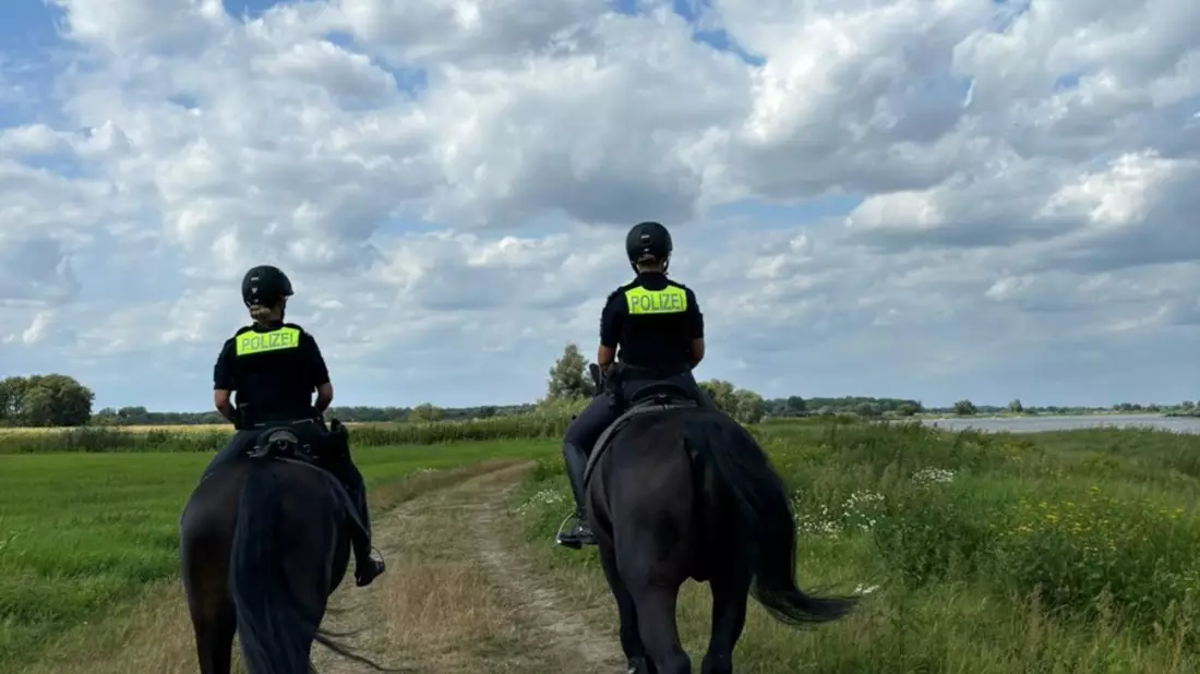 POL-LG: ++ Elbe-Action-Day - Im Einsatz für die Natur ++ Konzentrierte Kontrollen von Polizei, WSP, Polizeireitern und Rangern aus Nds. und MV im Biosphärenreservat Nds. Elbtalaue ++ Verstöße geahndet ++ - Bild: presseportal.de