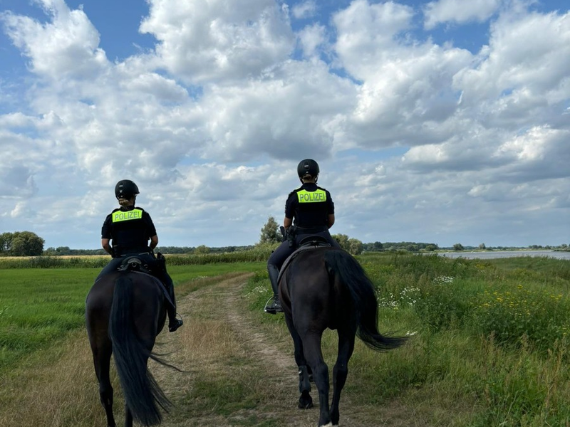 POL-LG: ++ Elbe-Action-Day - Im Einsatz für die Natur ++ Konzentrierte Kontrollen von Polizei, WSP, Polizeireitern und Rangern aus Nds. und MV im Biosphärenreservat Nds. Elbtalaue ++ Verstöße geahndet ++ - Foto: presseportal.de