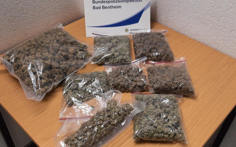 BPOL-BadBentheim: Rund ein Kilo Marihuana bei Kontrolle entdeckt - Foto: presseportal.de