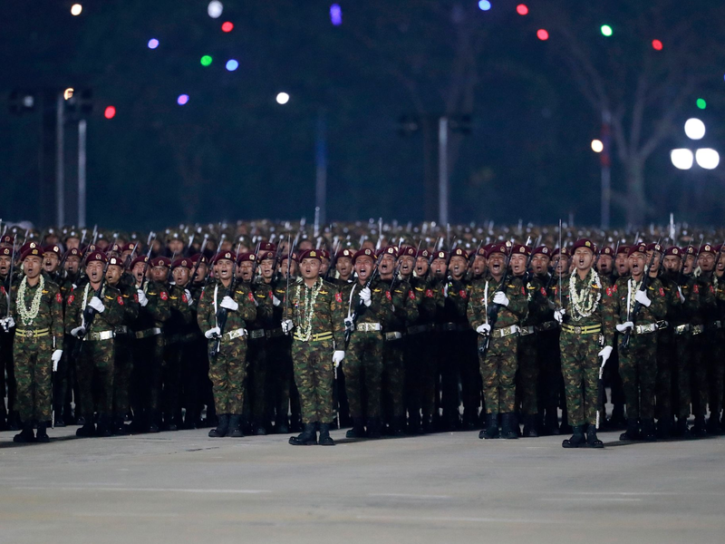 Das Militär in Myanmar verbreitet seit Jahren Angst und Schrecken. (Archivbild) - Foto: Uncredited/AP/dpa