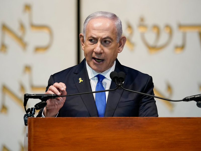 Israels Regierungschef Netanjahu beharrt auf Israels Kontrolle des Grenzgebiets zwischen Gaza und Ägypten. (Archivbild)  - Foto: Jose Luis Magana/AP/dpa