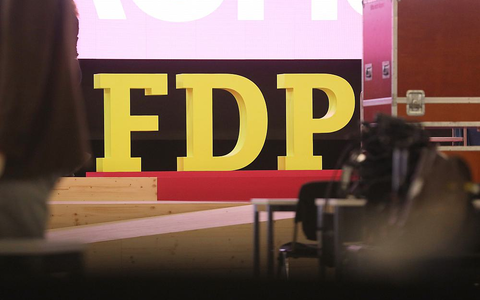 FDP-Logo auf Parteitag (Archiv) - Foto: über dts Nachrichtenagentur