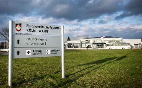 Die Flugbereitschaft auf dem Militärflughafen Köln-Wahn ist für die Reisen der Bundesregierung zuständig. (Archivbild) - Foto: picture alliance / dpa Die Flugbereitschaft auf dem Militärflughafen Köln-Wahn ist für die Reisen der Bundesregierung zuständig. (Archivbild) - Foto: picture alliance / dpa