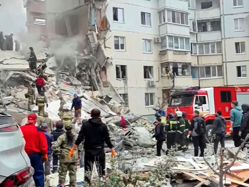 Die russische Grenzregion Belgorod war in der Vergangenheit immer wieder Ziel ukrainischer Angriffe, mit denen sich Kiew gegen Moskaus Angriffskrieg zur Wehr setzt. (Archivbild) - Foto: Uncredited/Russian Emergency Ministry Press Service/AP/dpa