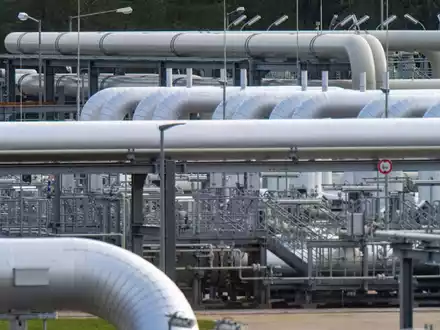 In Lubmin hätte das über Nord Stream 2 gelieferte russische Gas ankommen sollen. Doch so weit kam es nicht. (Archivbild) - Foto: Stefan Sauer/dpa
