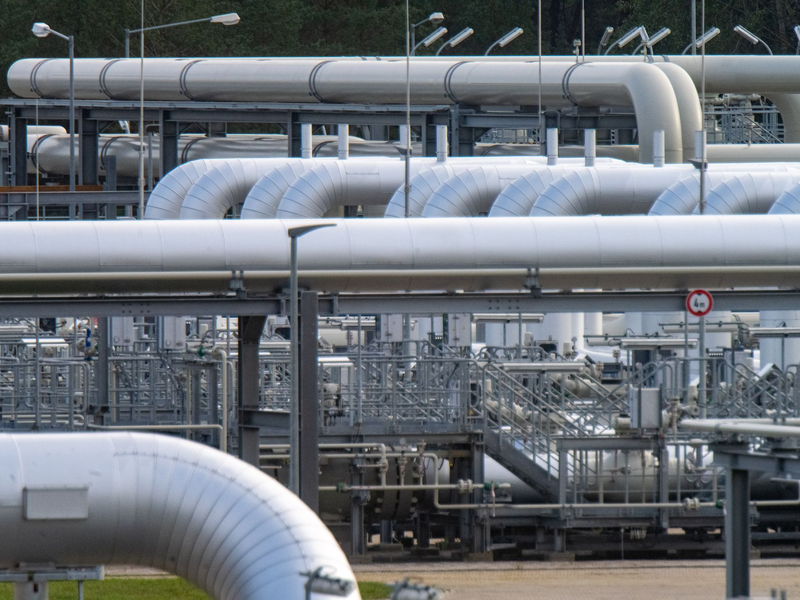 In Lubmin hätte das über Nord Stream 2 gelieferte russische Gas ankommen sollen. Doch so weit kam es nicht. (Archivbild) - Foto: Stefan Sauer/dpa