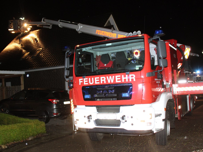 FW-LK Leer: Gewitter über dem Landkreis Leer - Mehrere Feuerwehren im Einsatz - Foto: presseportal.de