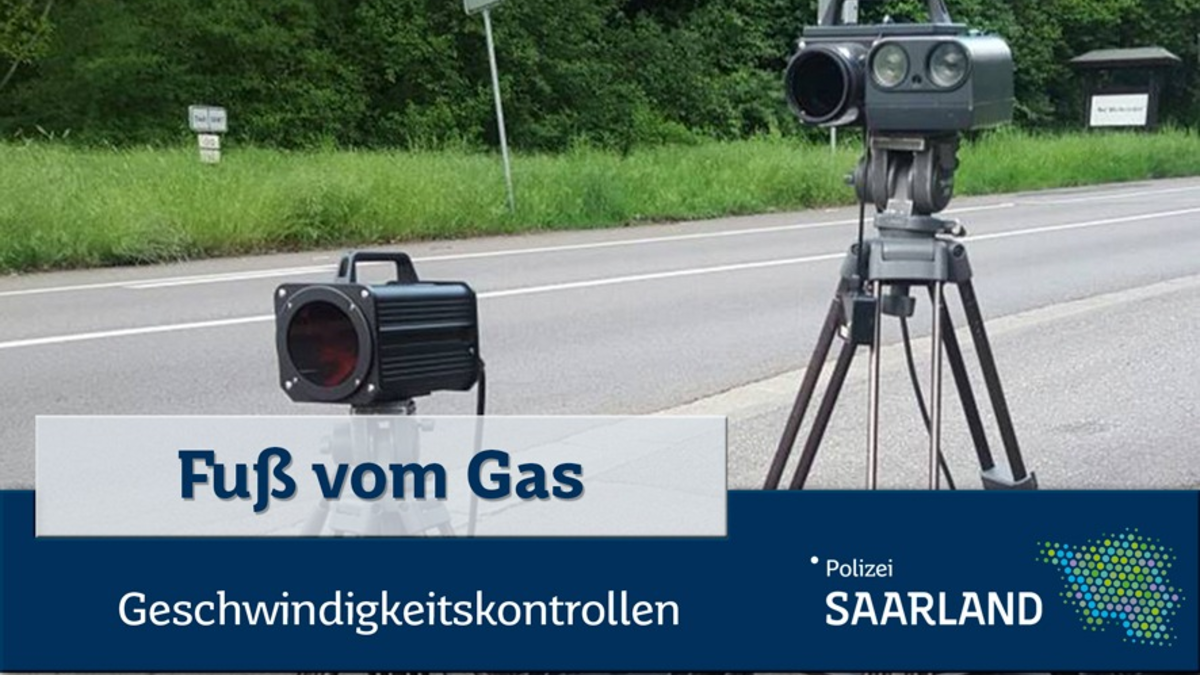 POL-SL: Geschwindigkeitskontrollen im Saarland / Ankündigung der Kontrollörtlichkeiten und -zeiten in der 34. KW 2024 - Foto: presseportal.de